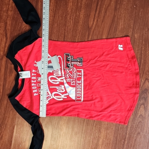 Texas Tech Womens Shirt longsleeve tshirt size M 7-9 NEW Russell shirt top - Picture 7 of 13
